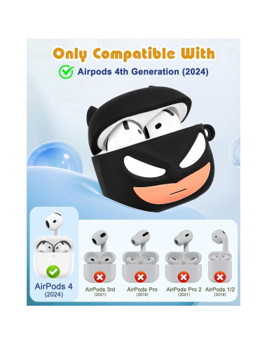 Funda de Silicona Toyuma para AirPods 4 Kawaii Bianfu