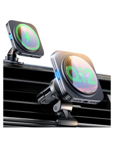 Cargador Inalámbrico Magnético para Coche ESR Qi2 15W Negro