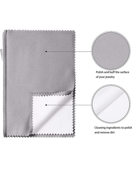 Paño de Pulido DITANTAI 3PCS 28x35.5cm para Joyería