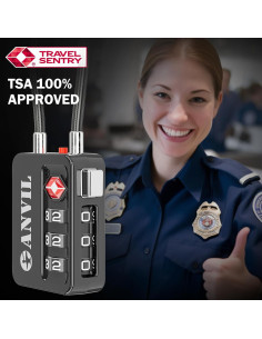 Candados TSA ANVIL de Combinación para Equipaje - 2 Unidades 2