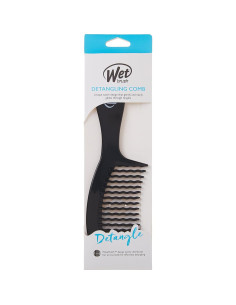 Peine Desenredante Wet Brush Negro - Dientes Anchos 10.5cm 2