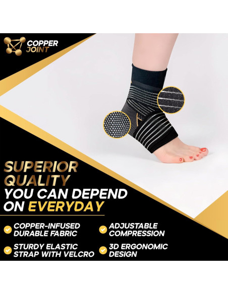 Faja de Compresión para Tobillo CopperJoint Unisex - Pequeño