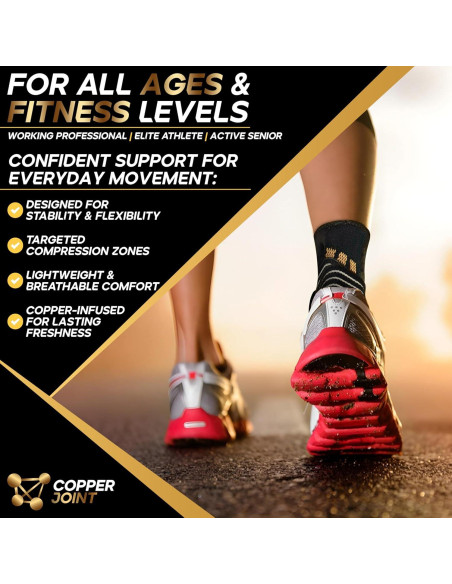 Faja de Compresión para Tobillo CopperJoint Unisex - Pequeño
