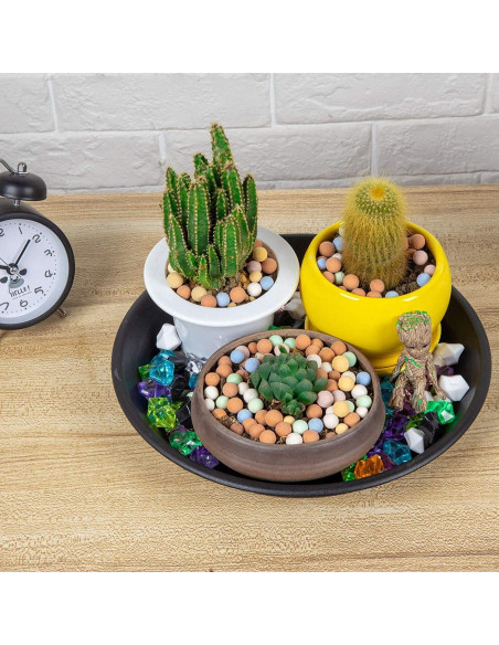 Paquete de 4 bandejas de goteo para plantas NABAOXUN 30 cm