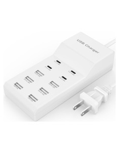 Estación de Carga USB YCYD-A18 10 Puertos 50W Cargador Pared