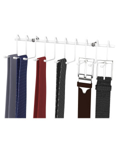 Rack Colgante ClosetMaid 10 Ganchos Acero Blanco Organizador