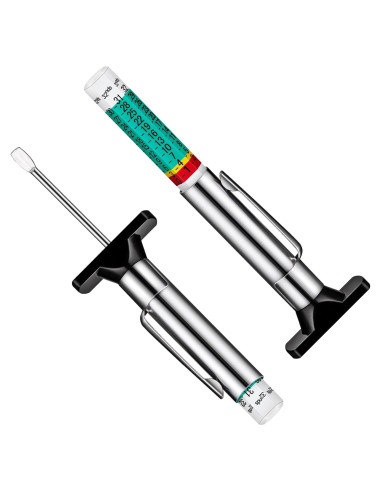 Juego de 2 medidores de profundidad de neumáticos LUMITECO
