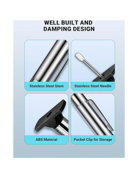 Juego de 2 medidores de profundidad de neumáticos LUMITECO