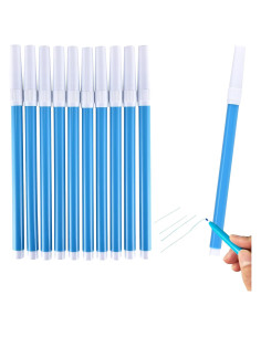 10 Marcadores de Tela Azules Lavables Mijianchuiyan 81.9g