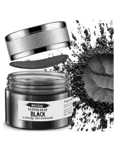 Polvo Brillante Comestible Negro Metálico INOCERIS 5g
