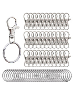 Ganchos giratorios de metal Hapeper 60 piezas para DIY