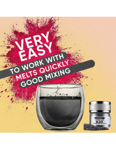 Polvo Brillante Comestible Negro Metálico INOCERIS 5g 2