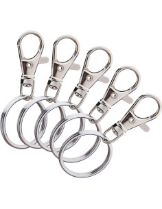 Ganchos giratorios de metal Hapeper 60 piezas para DIY 2