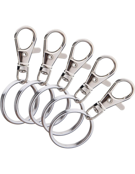 Ganchos giratorios de metal Hapeper 60 piezas para DIY