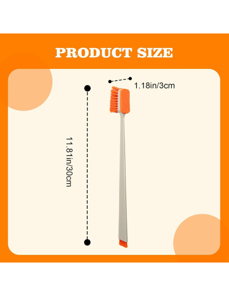 Cepillo Limpiador de Acuario Swirge 31cm Naranja - Raspador de Algas