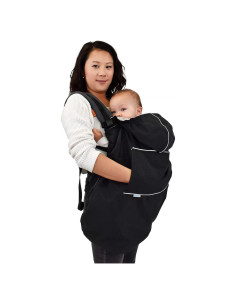 Cubierta de Lluvia Impermeable Jan & Jul para Bebés - Negro