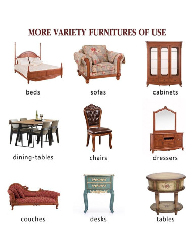 24 Deslizadores de Muebles de Fieltro Beige 6.35 cm Reutilizables