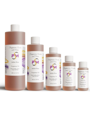 Aceite de Fragancia Ámbar J & TC - 5ml Roll On Vidrio