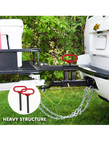 Pasador de Enganche para Remolque Qjaiune 1.27 x 9.21 cm Rojo