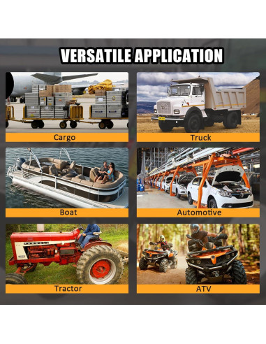 Pasador de Enganche para Remolque Qjaiune 1.27 x 9.21 cm Rojo