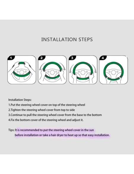 Cubierta de Volante MRTIOO de Terciopelo Negro 38 cm con Cristales