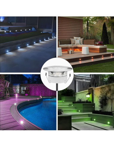 Kits de luces LED empotradas RGB YZGWZLD 6 paquetes 5.99 cm