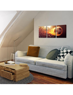 Arte de Pared de Fútbol RnnJoile 3 Piezas 30x40cm Lienzo HD 2