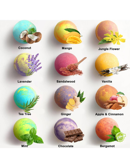 Set de 24 Bombas de Baño de Lujo Aqua Elegante para Hombres