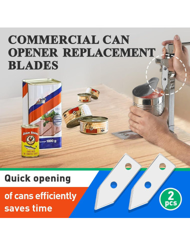 Cuchillas de Reemplazo para Abrelatas HAVANSIDY 2 Pcs Acero Inoxidable