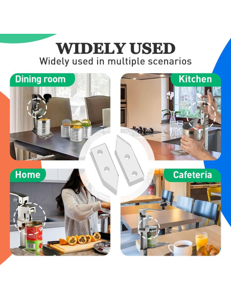 Cuchillas de Reemplazo para Abrelatas HAVANSIDY 2 Pcs Acero Inoxidable