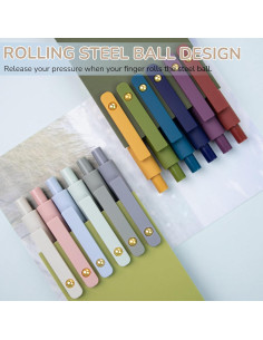 Bolígrafos de Gel UIXJODO 0.5mm Paquete de 12 Tinta Negra 2