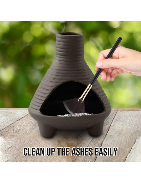 Soporte de Palo Santo BENEONY UMAIL Cerámica Gris 16.5x13.5cm