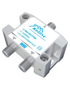 Divisor Coaxial Keliiyo 2 Vías 5-2500MHz para TV y Satélite