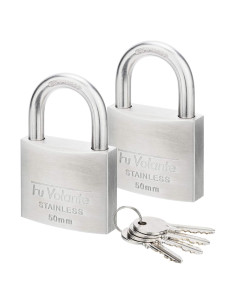 Candado de pin Fu Volante FUPS250 acero inoxidable 5.08 cm - 2 unidades