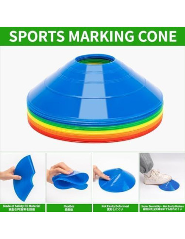 Conos de Entrenamiento BiAnYC 25 Pcs para Fútbol y Deportes