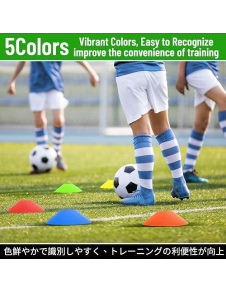 Conos de Entrenamiento BiAnYC 25 Pcs para Fútbol y Deportes