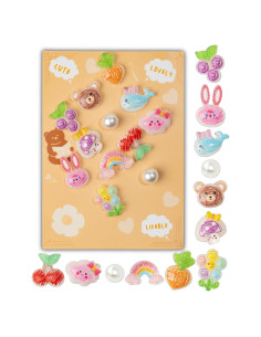 Encantos de Zapato Brillante Coywx - 12 Piezas para Mujeres