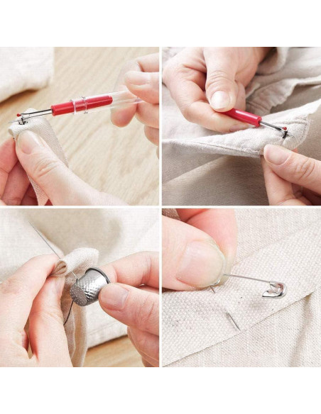 Kit de Costura Portátil 128 Piezas Bordado Vintage Verde Kit de Costura Portátil 128 Piezas Bordado Vintage Verde