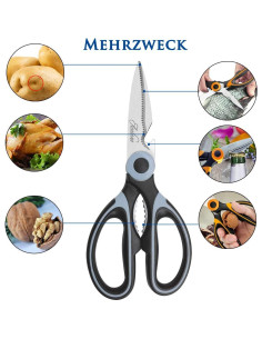 Tijeras de Cocina Acelone Multifuncionales de Acero Inoxidable 2