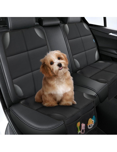 Protector de Asiento de Coche Psumuabrre Negro para Niños y Mascotas