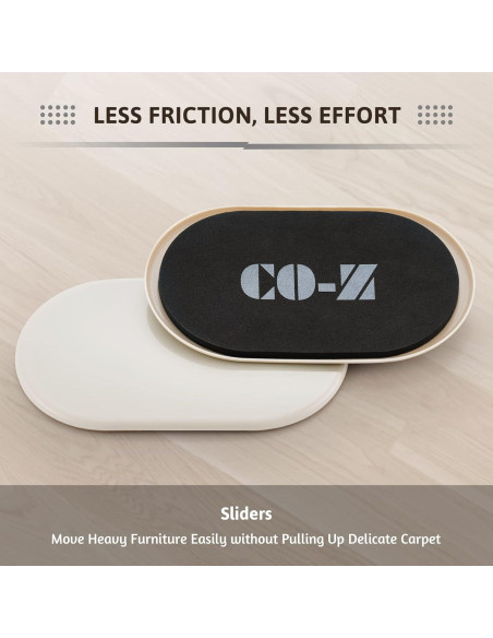 Deslizadores de Muebles Ovalados CO-Z 24.1 cm - Paquete de 4