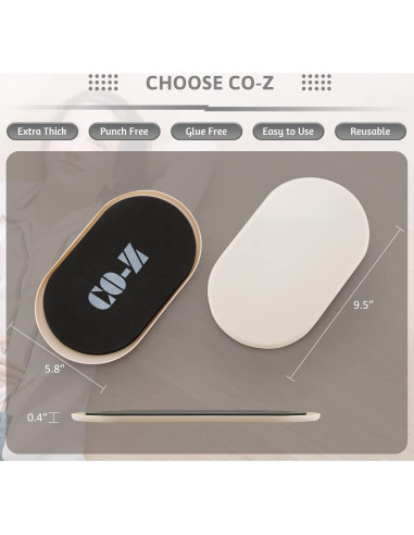 Deslizadores de Muebles Ovalados CO-Z 24.1 cm - Paquete de 4