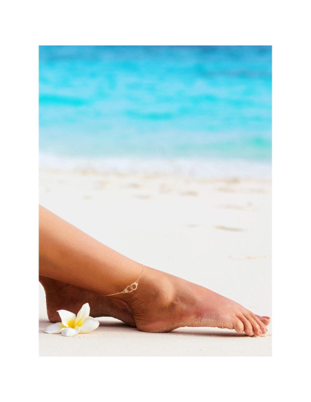 Conjunto de 16 Pulseras de Tobillo Hicarer para Mujeres Doradas