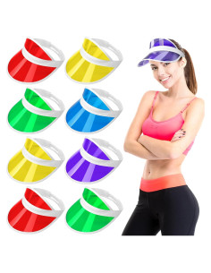 Tarpop 8 Gorras de Póker Plásticas para Mujeres - 5 Colores