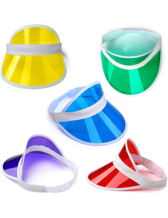Tarpop 8 Gorras de Póker Plásticas para Mujeres - 5 Colores 2