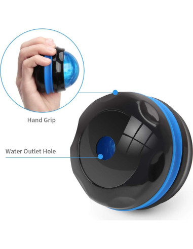 Bola de Masaje Coolrunner QT - Paquete de 2, 12cm, Azul y Morado