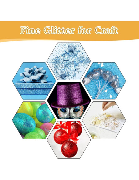 Set de 12 Colores de Brillantina Fina PIXGLITTER 192.78 g