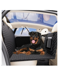 Extensor de Asiento Trasero para Perros Rusrb8n Negro 132x160cm