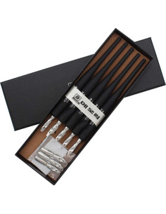 Juego de Pluma de Caligrafía SIPLIV con 5 Puntas - Negro 2