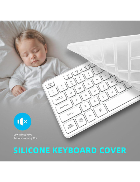 Teclado Inalámbrico BFRIENDit RF1430 - Teclas Silenciosas